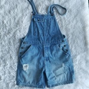ZARA Cropped Overalls